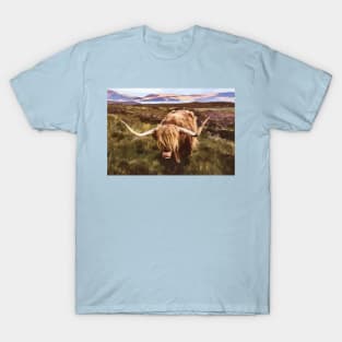 Scottish Highland Cattle Design T-Shirt